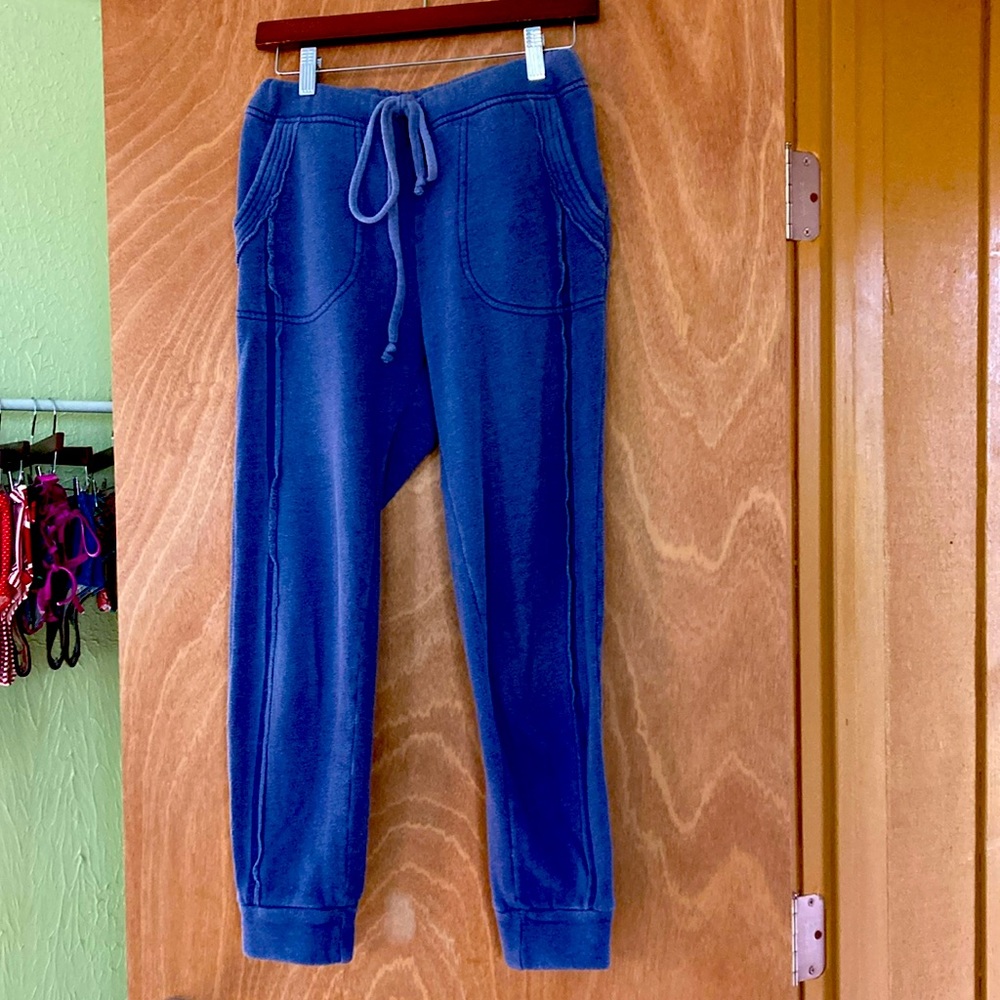 Free People blue sweatpants, size extra small
